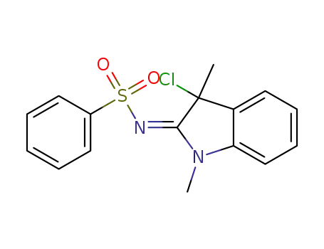 (E)-N-(3-chloro-1,3-dimethylindolin-2-ylidene)benzenesulfonamide
