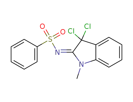 (E)-N-(3,3-dichloro-1-methylindolin-2-ylidene)benzenesulfonamide