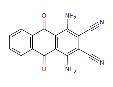 Molecular Structure of 81-41-4 (1,4-DIAMINO-2,3-DICYANO-9,10-ANTHRAQUINONE)
