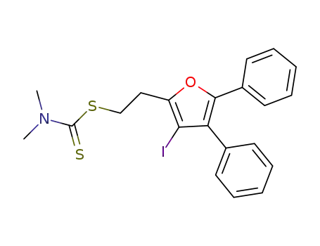2-(3-iodo-4,5-diphenylfuran-2-yl)ethyl dimethylcarbamodithioate
