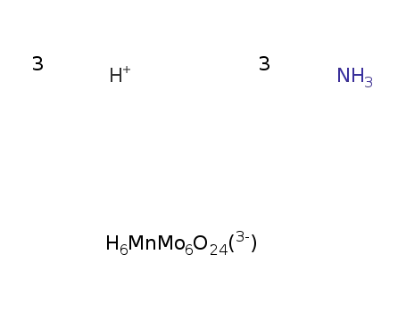 3H3N*3H(1+)*MnMo6O18(OH)6(3-)