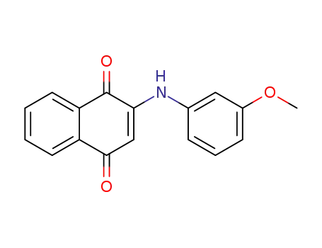 Molecular Structure of 64505-63-1 (1,4-Naphthalenedione, 2-[(3-methoxyphenyl)amino]-)