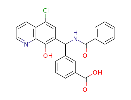 3-(benzamido(5-chloro-8-hydroxyquinolin-7-yl)methyl)benzoic acid