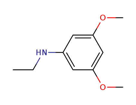 Molecular Structure of 73674-62-1 (Benzenamine, N-ethyl-3,5-dimethoxy-)