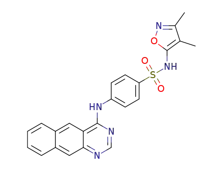 4-(benzo[g]quinazolin-4-ylamino)-N-(3,4-dimethylisoxazol-5-yl)benzenesulfonamide