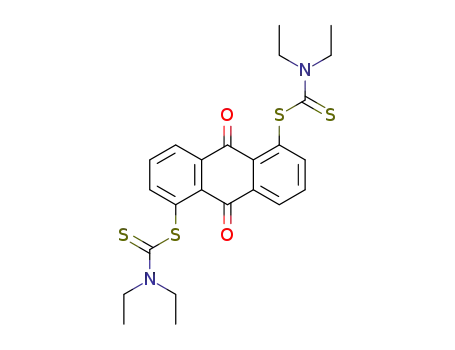 9,10-dihydro-9,10-dioxoanthracen-1,5-diyl bis(diethylcarbamodithioate)