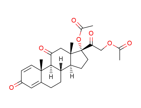 Molecular Structure of 6677-19-6 (Prednisone 17, 21-Diacetate)