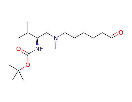 tert-butyl (S)-{3-methyl-1-[methyl(6-oxohexyl)amino]butan-2-yl}carbamate