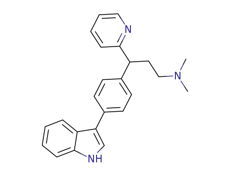 (±)-3-(4-(1H-indol-3-yl)phenyl)-N,N-dimethyl-3-(pyridin-2-yl)propan-1-amine