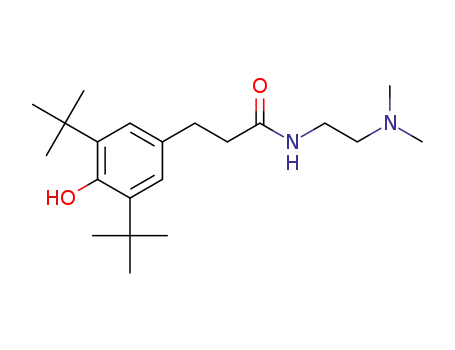 3-(3,5-di-tert-butyl-4-hydroxyphenyl)-N-(2-di-methylaminoethyl)propanamide