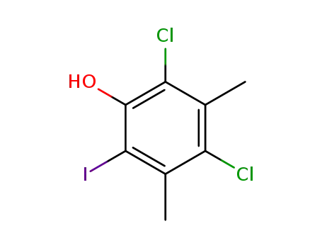 2,4-dichloro-6-iodo-3,5-dimethyl-phenol