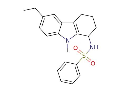 N-(6-ethyl-9-methyl-2,3,4,9-tetrahydro-1H-carbazol-1-yl)benzenesulfonamide