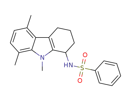 N-(5,8,9-trimethyl-2,3,4,9-tetrahydro-1H-carbazol-1-yl)benzenesulfonamide