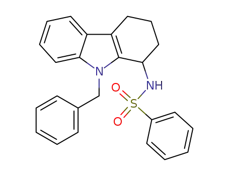 N-(9-benzyl-2,3,4,9-tetrahydro-1H-carbazol-1-yl)benzenesulfonamide
