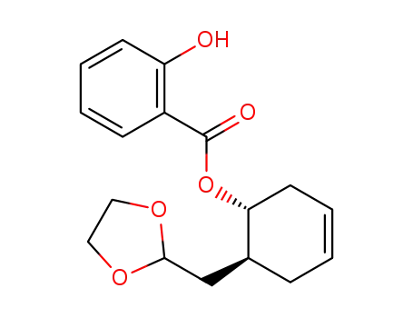 (1R,6S)-6-((1,3-dioxalan-2-yl)methyl)cyclohex-3-en-1-yl 2-hydroxybenzoate