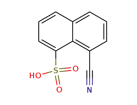 Molecular Structure of 83-20-5 (1-Naphthalenesulfonic acid, 8-cyano-)