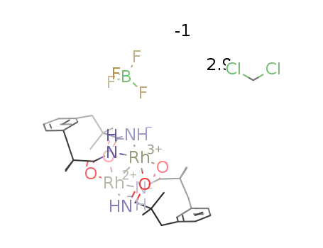 dirhodium tetra(α,α,α′,α′-tetramethyl-1,3-benzenedipropanamidate) tetrafluoroborate