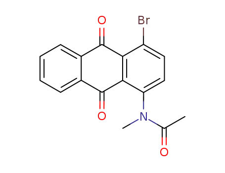 Molecular Structure of 6374-83-0 (1-bromo-4-(N-methylacetamido)anthraquinone)