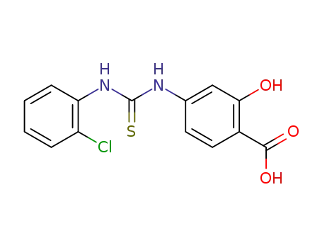4-[N'-(2-chloro-phenyl)-thioureido]-2-hydroxy-benzoic acid