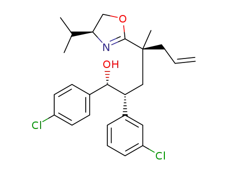 (1R,2R,4S)-2-(3-chlorophenyl)-1-(4-chlorophenyl)-4-((S)-4-isopropyl-4,5-dihydrooxazol-2-yl)-4-methylhept-6-en-1-ol