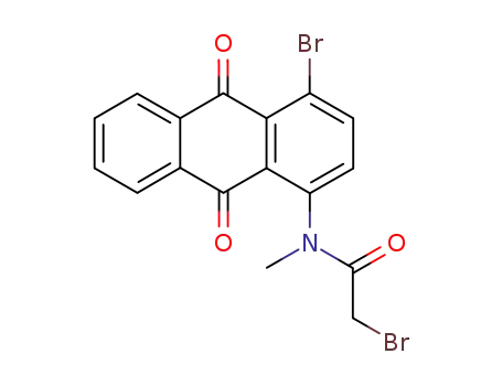 bromo-acetic acid-[(4-bromo-9,10-dioxo-9,10-dihydro-[1]anthryl)-methyl-amide]