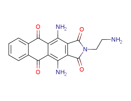 4,11-diamino-2-(2-amino-ethyl)-naphth[2,3-f]isoindole-1,3,5,10-tetraone