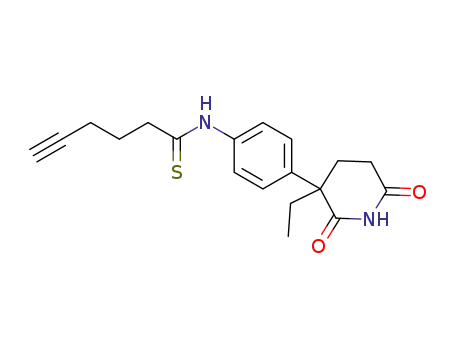 N-(4-(3-ethyl-2,6-dioxopiperidin-3-yl)phenyl)hex-5-ynethioamide