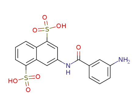 3-(3-amino-benzoylamino)-naphthalene-1,5-disulfonic acid