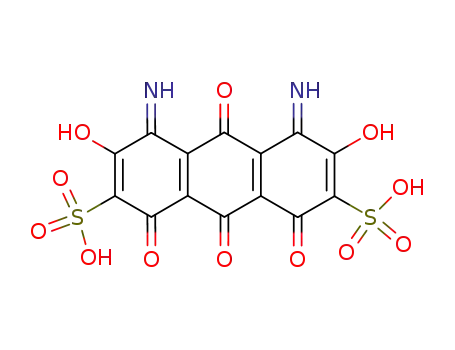 3,6-dihydroxy-4,5-diimino-1,8,9,10-tetraoxo-1,4,5,8,9,10-hexahydro-anthracene-2,7-disulfonic acid