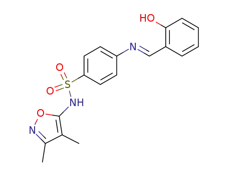 (E)-N-(3,4-dimethylisoxazol-5-yl)-4-[(2-hydroxybenzylidene)amino]benzenesulfonamide