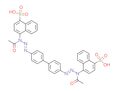 4,4'-bis-[3-acetyl-3-(4-sulfo-[1]naphthyl)-triazenyl]-biphenyl