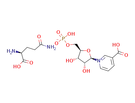 (S)-4-amino-1-carboxy-4-oxobutan-1-aminium 1-((2R,3R,4S,5R)-5-(((hydrogenphosphonato)oxy)methyl)-3,4-dihydrotetrahydrofuran-2-yl)pyridine-1-ium-3-carboxylate