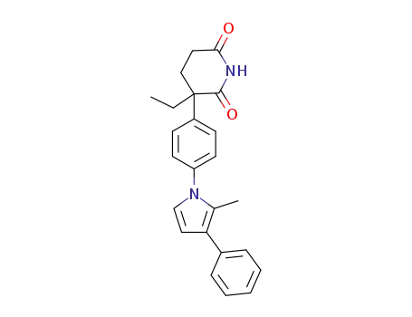 3-ethyl-3-(4-(2-methyl-3-phenyl-1H-pyrrol-1-yl)phenyl)piperidine-2,6-dione