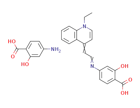 4-[2-(1-ethyl-1H-[4]quinolyliden)-ethylidenamino]-2-hydroxy-benzoic acid ; 4-amino-2-hydroxy benzoate