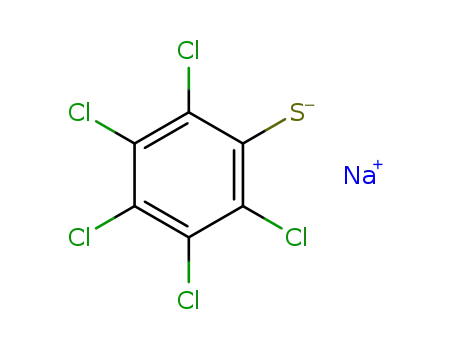 Molecular Structure of 22441-28-7 (sodium pentachlorobenzenethiolate)