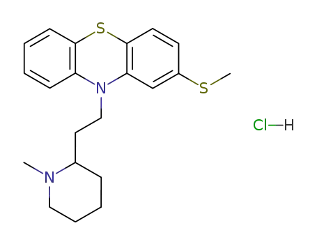 10-[2-(1-Methylpiperidin-1-ium-2-yl)ethyl]-2-methylsulfanylphenothiazine;chloride
