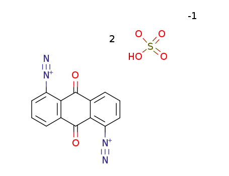 9,10-anthraquinone 1,5-bis(diazonium hydrogensulfate)