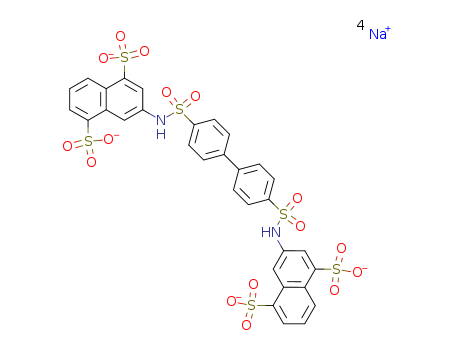 1,5-NAPHTHALENEDISULFONIC ACID, 3,3'-[[1,1'-BIPHENYL]-4,4'-DIYLBIS(SULFONYLIMINO)]BIS-; N,N'-BIS[4,8-DISULFO]NAPHTH-2-YL-4,4'-BIPHENYLSULFONAMIDECAS