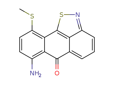 7-amino-10-methylthio-6H-anthra<9,1-cd>isothiazol-6-one