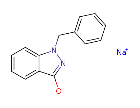 3H-Indazol-3-one,1,2-dihydro-1-(phenylmethyl)-, sodium salt (1:1)