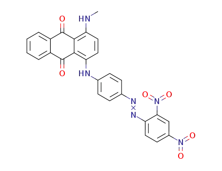 1-Methylamino-4-<4-(2,4-dinitrophenylazo)phenylamino>anthraquinone