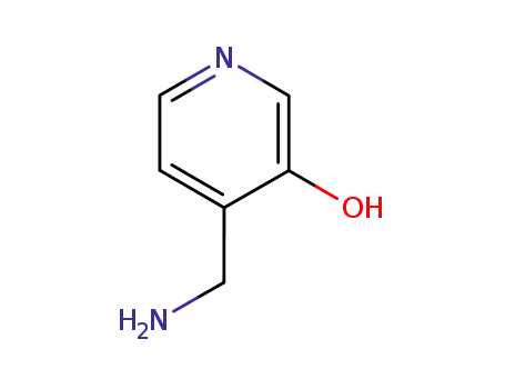 Molecular Structure of 20485-35-2 (4-(AMINOMETHYL)PYRIDIN-3-OL)
