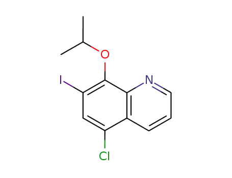 Molecular Structure of 106920-05-2 (Quinoline, 5-chloro-7-iodo-8-(1-methylethoxy)-)
