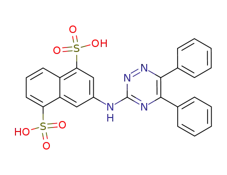 3-(5,6-Diphenyl-[1,2,4]triazin-3-ylamino)-naphthalene-1,5-disulfonic acid