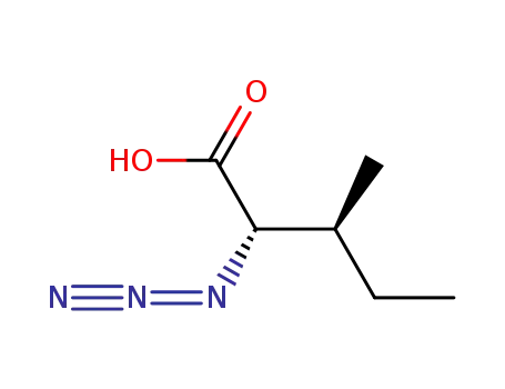 Molecular Structure of 159407-40-6 (Pentanoic acid, 2-azido-3-methyl-, (2S,3S)-)