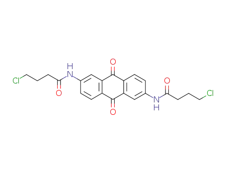 Molecular Structure of 134916-10-2 (Butanamide,
N,N'-(9,10-dihydro-9,10-dioxo-2,6-anthracenediyl)bis[4-chloro-)