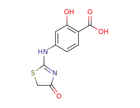 2-(4-carboxy-3-hydroxyphenyl)amino-Δ2-thiazolin-4-one