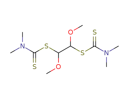 Dimethyl-dithiocarbamic acid 2-dimethylthiocarbamoylsulfanyl-1,2-dimethoxy-ethyl ester