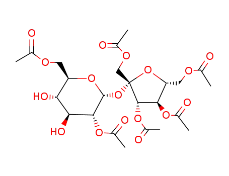 1,3,4,6-tetra-O-acetyl-β-D-fructofuranosyl 2,6-di-O-acetyl-α-D-glucopyranoside