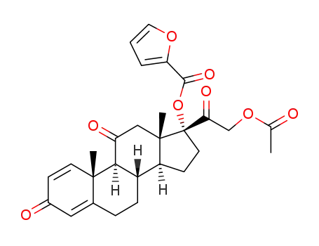 Furan-2-carboxylic acid (8S,9S,10R,13S,14S,17R)-17-(2-acetoxy-acetyl)-10,13-dimethyl-3,11-dioxo-6,7,8,9,10,11,12,13,14,15,16,17-dodecahydro-3H-cyclopenta[a]phenanthren-17-yl ester